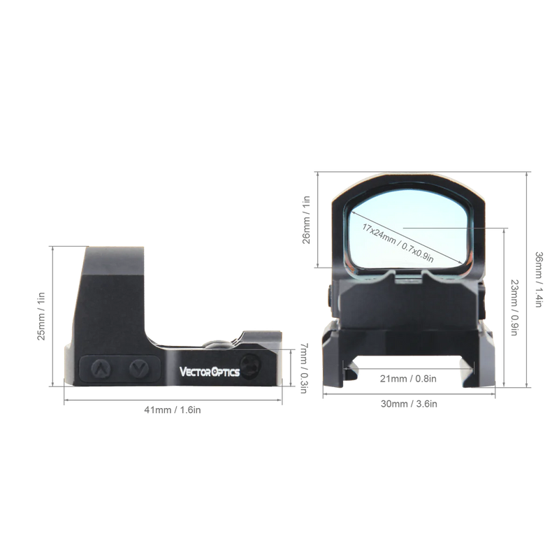 将图像加载到画廊查看器中,Frenzy-S 狂暴 1x17x24 側取電池 運動傳感 红点瞄准镜