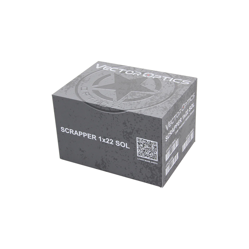 将图像加载到画廊查看器中,Scrapper拳擊手 1x22 太陽能 多分劃 紅點瞄準鏡