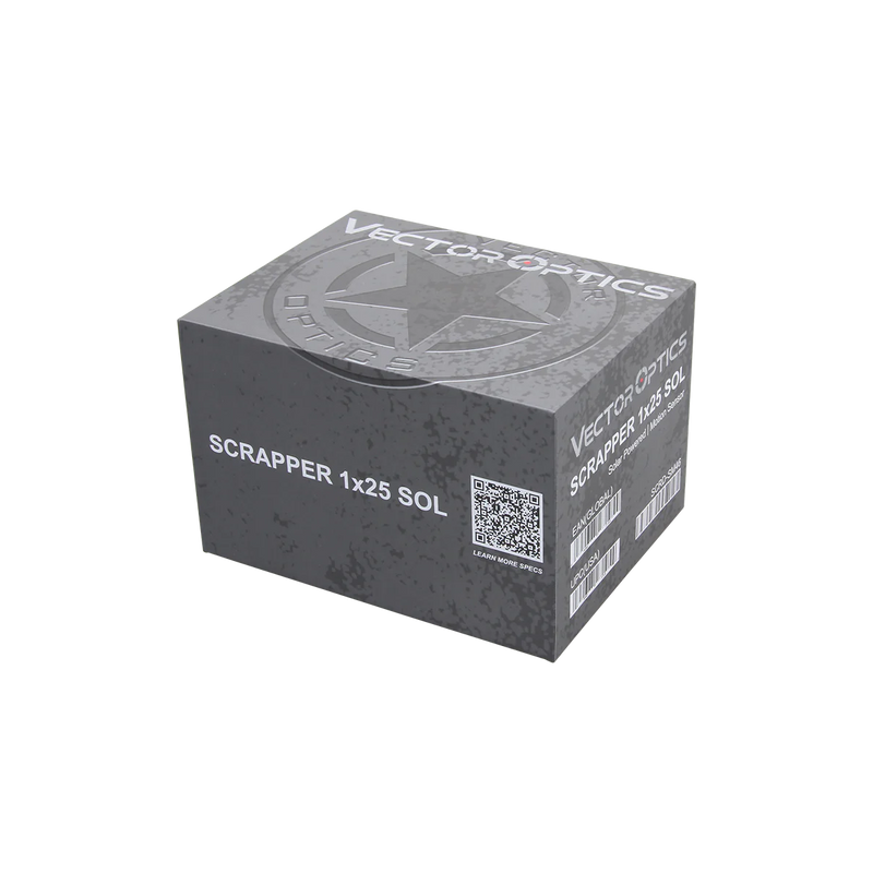 将图像加载到画廊查看器中,Scrapper拳擊手 1x25 太陽能 多分劃 紅點瞄準鏡