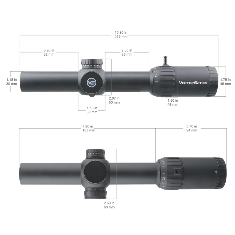 将图像加载到画廊查看器中，Constantine 1-10x24 SFP Riflescope parameter
