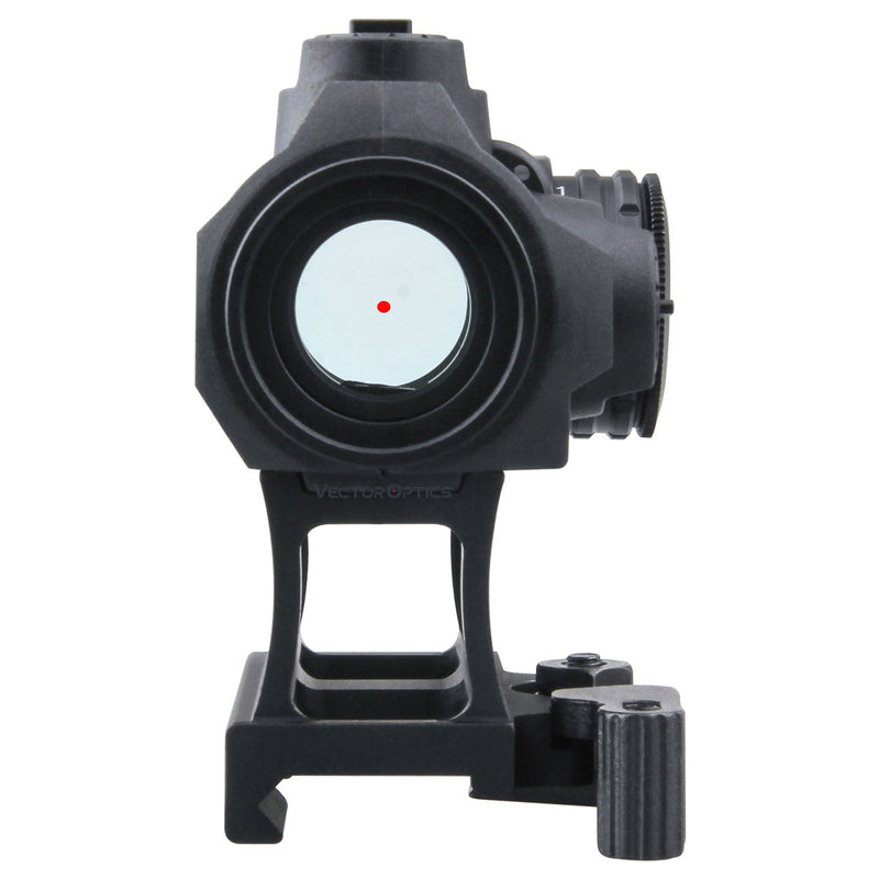 将图像加载到画廊查看器中，Vector Optics Maverick AR15 M4 1x22 Tactical Red Dot Scope Sight with 20mm Quick Release High Riser Picatinny Mount Base
