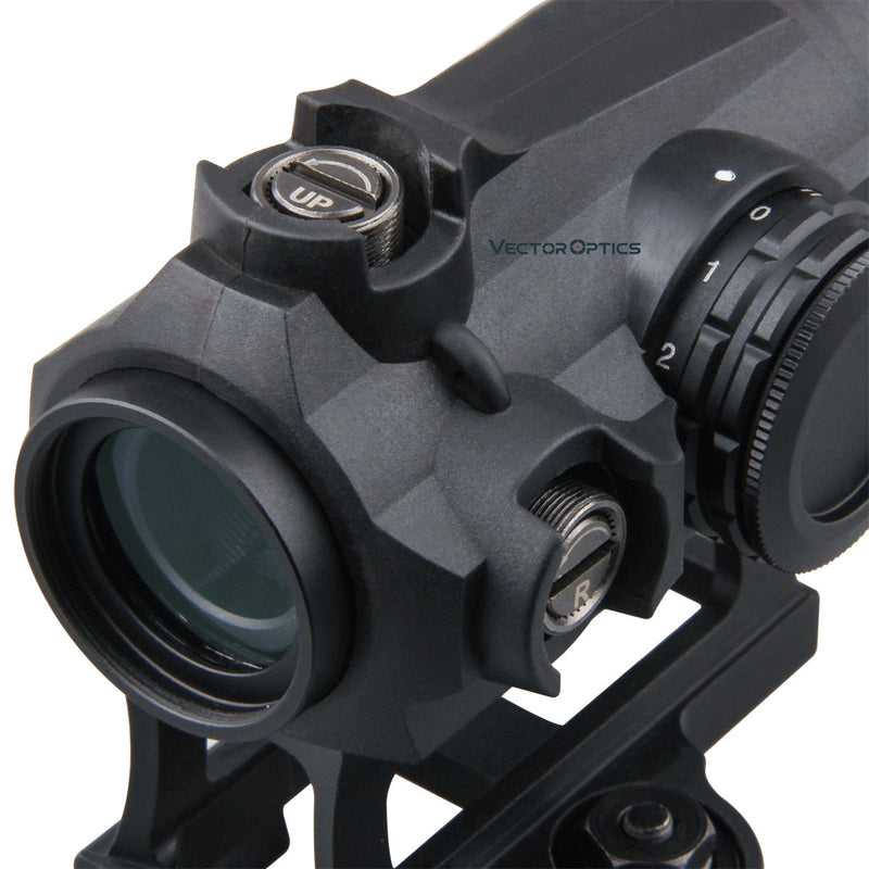 将图像加载到画廊查看器中，Vector Optics Maverick AR15 M4 1x22 Tactical Red Dot Scope Sight with 20mm Quick Release High Riser Picatinny Mount Base
