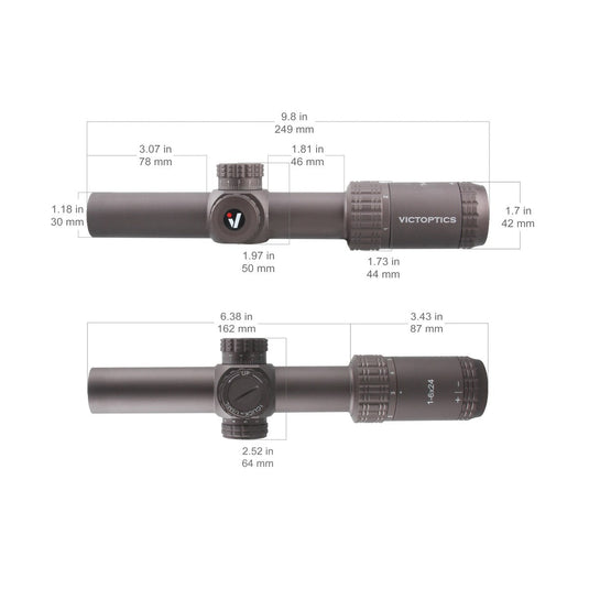 S6 Burnt 1-6x24 SFP LPVO Scope Details