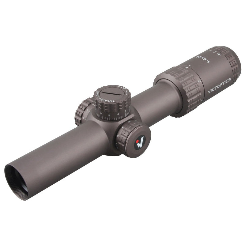 将图像加载到画廊查看器中，VictOptics S6 Burnt Brown 1-6x24 SFP LPVO Scope

