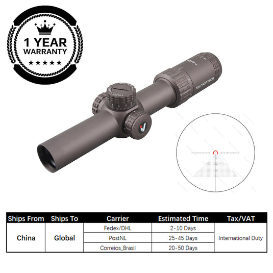 VictOptics S6 1-6x24棕色SFP LPVO瞄準鏡
