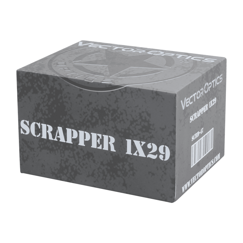 将图像加载到画廊查看器中，Scrapper 1x29 Red Dot Scope packagebox
