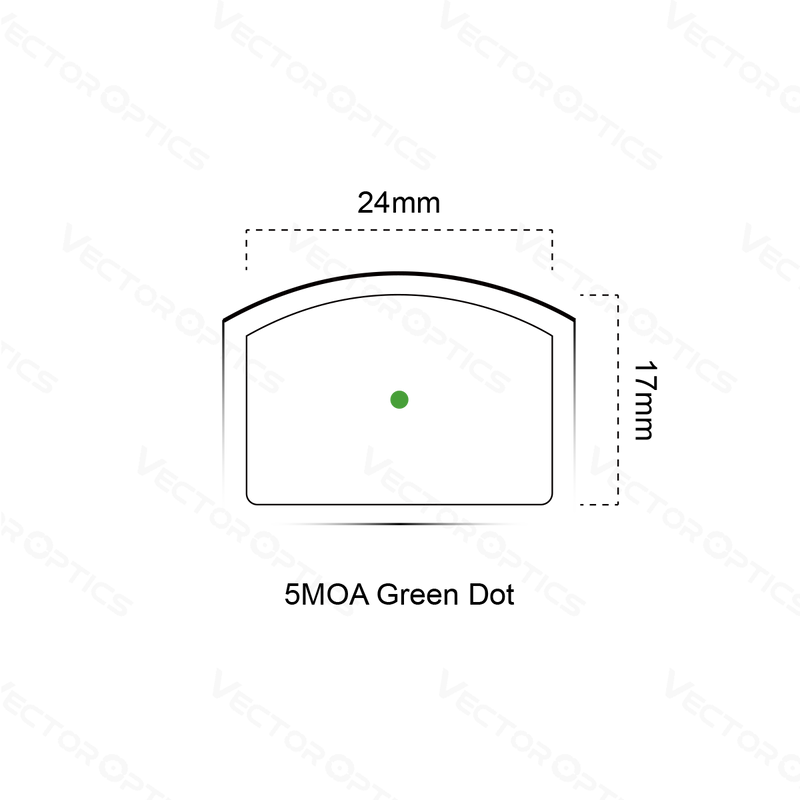 将图像加载到画廊查看器中，Frenzy Basic 狂暴 1x17x24綠點瞄準鏡
