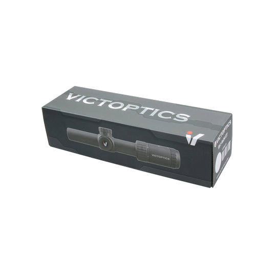 VictOptics S6 Burnt Brown 1-6x24 SFP LPVO Scope packagebox