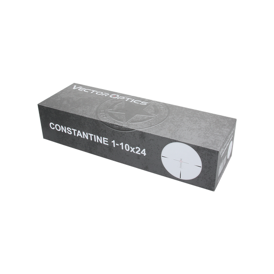 Constantine 1-10x24 SFP Riflescope packing box