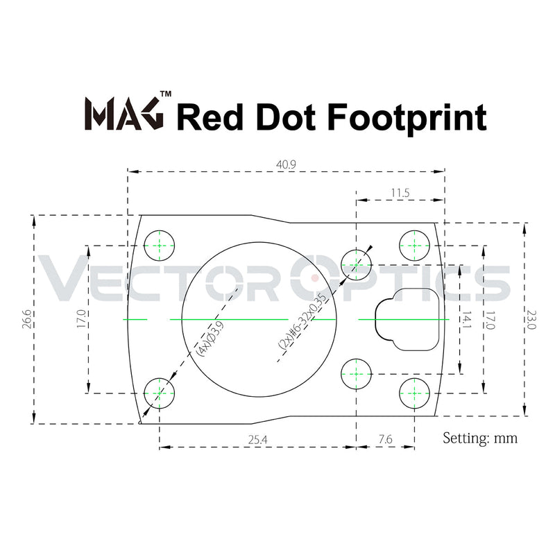 将图像加载到画廊查看器中，Frenzy-S 1x16x22 AUT Red Dot Sight desigh
