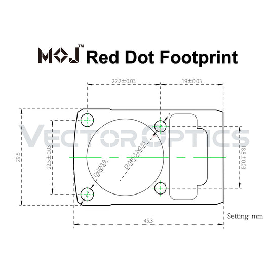 Frenzy-X 1x22x26 MOS Red Dot Sight design parameter