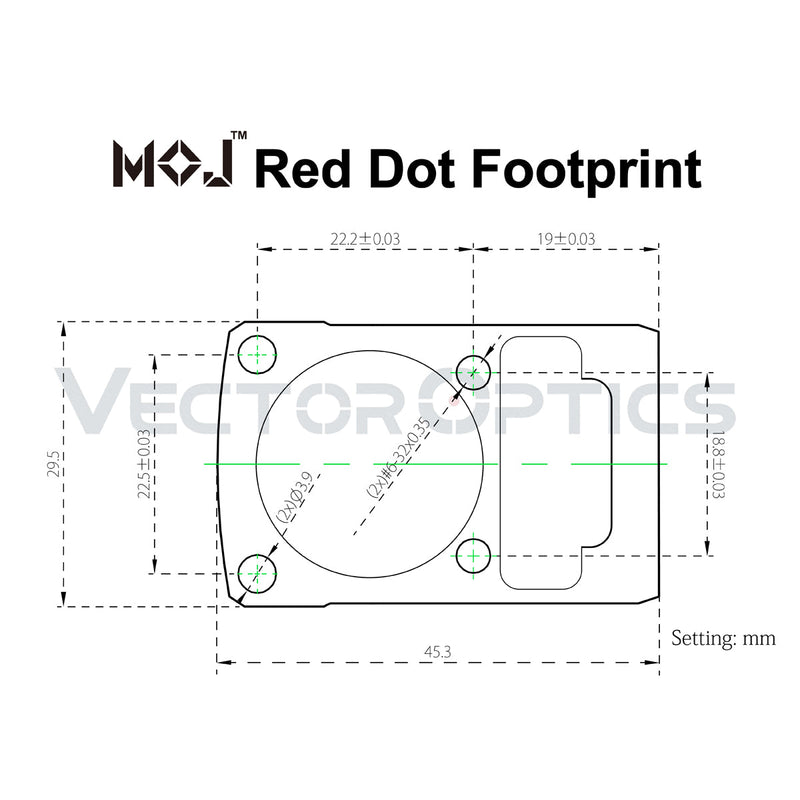 将图像加载到画廊查看器中，Frenzy-X 1x22x26 AUT Red Dot Sight design parameter
