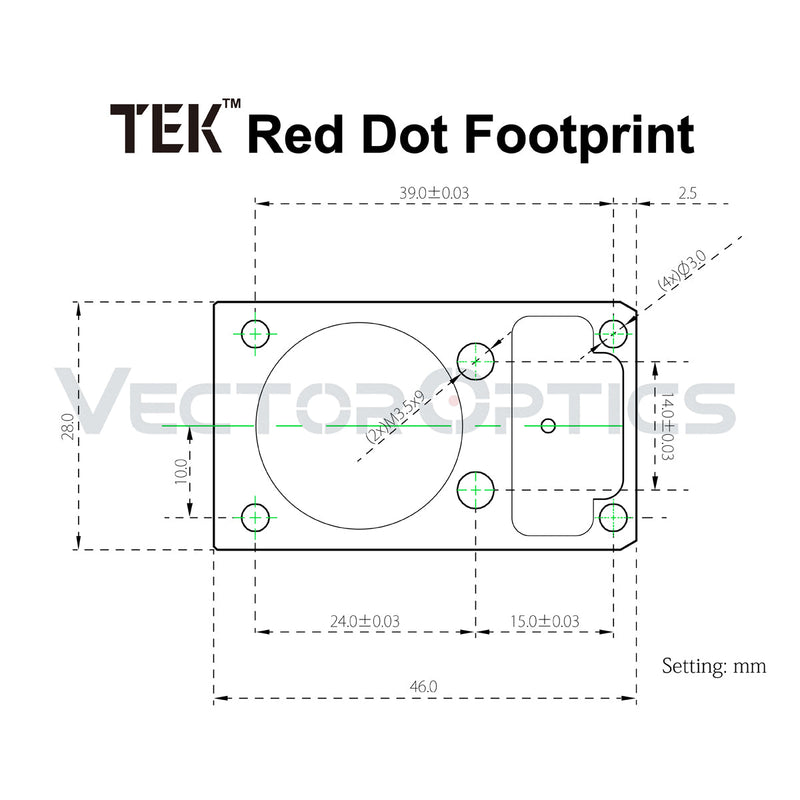 将图像加载到画廊查看器中，Frenzy-X 1x20x28 Red Dot Sight design parameter
